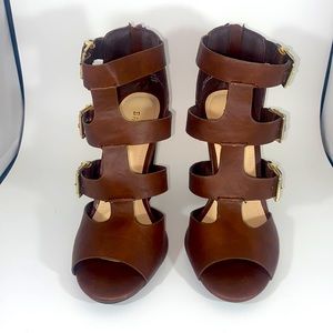 Brown Strappy Sandals by Bamboo